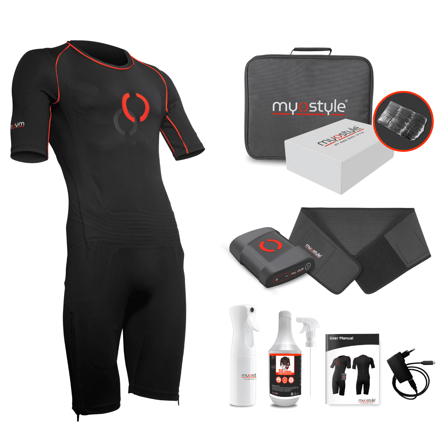 Myostyle EMS Suit Complete Training Single Set Uncategorized Accessories Beauty & Health Computer, Office & Education Consumer Electronics Phones & Telecommunications Sports & Entertainment 6f6cb72d544962fa333e2e: EU Size-L|EU Size-M|EU Size-S|EU Size-XL|EU Size-XXL